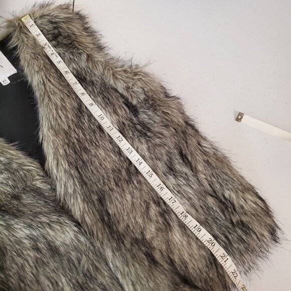 JACK By Bb Dakota XS Vest Castleton Faux Fur Sleeveless Festival Boho Retro - Picture 6 of 10